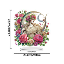Load image into Gallery viewer, Acrylic Special Shape Forest Girl Desktop Diamond Art Kits for Home Office Decor
