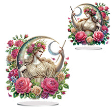 Load image into Gallery viewer, Acrylic Special Shape Forest Girl Desktop Diamond Art Kits for Home Office Decor
