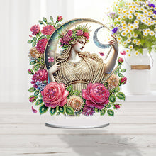 Load image into Gallery viewer, Acrylic Special Shape Forest Girl Desktop Diamond Art Kits for Home Office Decor
