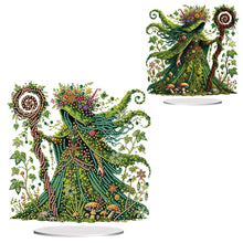 Load image into Gallery viewer, Acrylic Special Shape Forest Girl Desktop Diamond Art Kits for Home Office Decor

