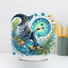 Load image into Gallery viewer, Acrylic Special Shape Forest Girl Desktop Diamond Art Kits for Home Office Decor
