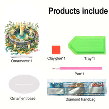 Load image into Gallery viewer, Acrylic Special Shape Forest Girl Desktop Diamond Art Kits for Home Office Decor
