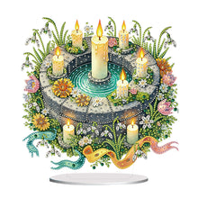 Load image into Gallery viewer, Acrylic Special Shape Forest Girl Desktop Diamond Art Kits for Home Office Decor
