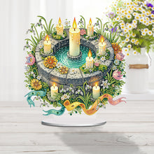 Load image into Gallery viewer, Acrylic Special Shape Forest Girl Desktop Diamond Art Kits for Home Office Decor
