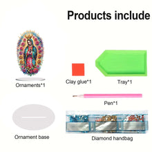 Load image into Gallery viewer, Acrylic Special Shape Forest Girl Desktop Diamond Art Kits for Home Office Decor
