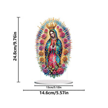 Load image into Gallery viewer, Acrylic Special Shape Forest Girl Desktop Diamond Art Kits for Home Office Decor
