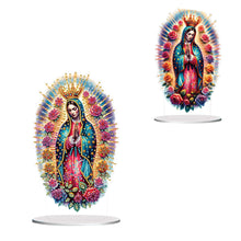 Load image into Gallery viewer, Acrylic Special Shape Forest Girl Desktop Diamond Art Kits for Home Office Decor
