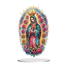 Load image into Gallery viewer, Acrylic Special Shape Forest Girl Desktop Diamond Art Kits for Home Office Decor
