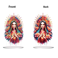 Load image into Gallery viewer, Acrylic Special Shape Forest Girl Desktop Diamond Art Kits for Home Office Decor
