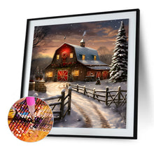 Load image into Gallery viewer, Diamond Painting - Full Round - House In Snow (30*30CM)
