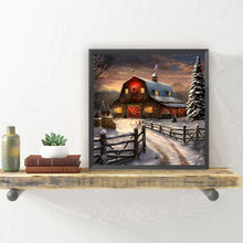 Load image into Gallery viewer, Diamond Painting - Full Round - House In Snow (30*30CM)
