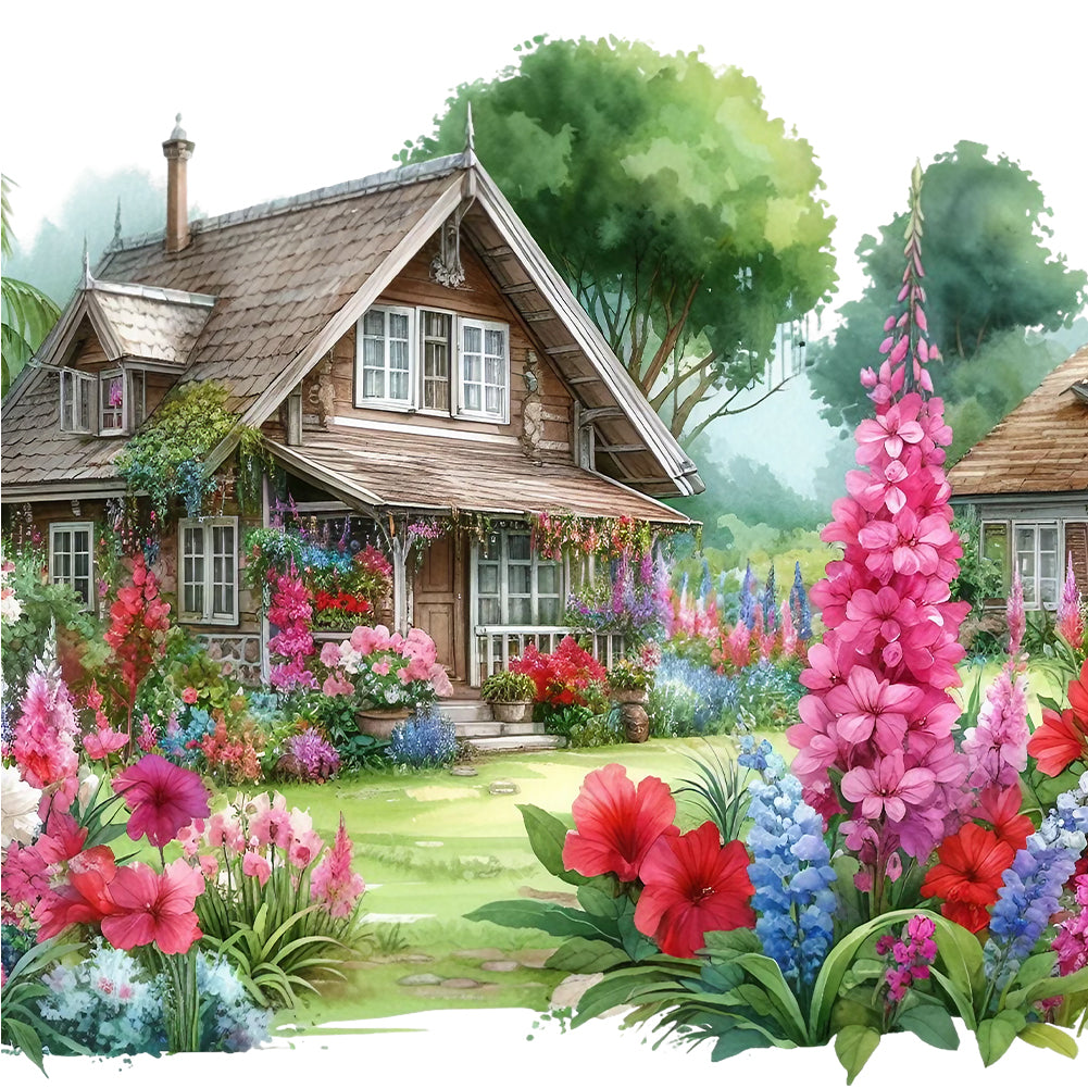 Diamond Painting - Full Round - Garden Hut (40*40CM)
