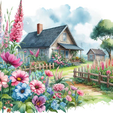 Load image into Gallery viewer, Diamond Painting - Full Round - Garden Hut (40*40CM)
