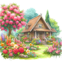 Load image into Gallery viewer, Diamond Painting - Full Round - Garden Hut (40*40CM)
