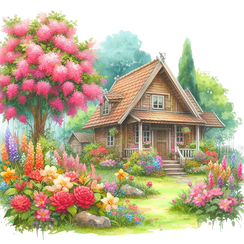 Diamond Painting - Full Round - Garden Hut (40*40CM)