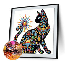 Load image into Gallery viewer, Diamond Painting - Partial Special Shaped - Mandala Cat (30*30CM)
