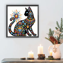 Load image into Gallery viewer, Diamond Painting - Partial Special Shaped - Mandala Cat (30*30CM)
