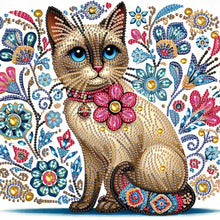 Load image into Gallery viewer, Diamond Painting - Partial Special Shaped - Mandala Cat (30*30CM)
