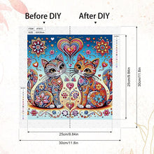 Load image into Gallery viewer, Diamond Painting - Partial Special Shaped - Mandala Cat (30*30CM)
