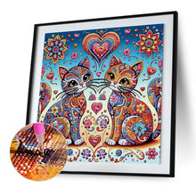 Load image into Gallery viewer, Diamond Painting - Partial Special Shaped - Mandala Cat (30*30CM)
