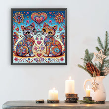 Load image into Gallery viewer, Diamond Painting - Partial Special Shaped - Mandala Cat (30*30CM)
