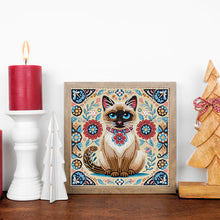 Load image into Gallery viewer, Diamond Painting - Partial Special Shaped - Mandala Cat (30*30CM)
