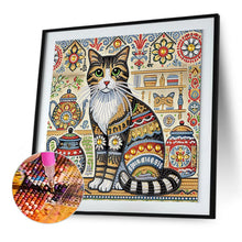 Load image into Gallery viewer, Diamond Painting - Partial Special Shaped - Mandala Cat (30*30CM)
