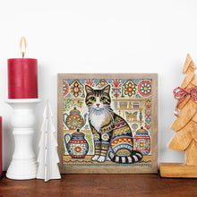 Load image into Gallery viewer, Diamond Painting - Partial Special Shaped - Mandala Cat (30*30CM)
