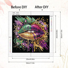 Load image into Gallery viewer, Diamond Painting - Partial Special Shaped - Leopard Lips (30*30CM)
