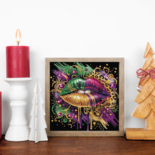 Load image into Gallery viewer, Diamond Painting - Partial Special Shaped - Leopard Lips (30*30CM)

