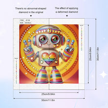 Load image into Gallery viewer, Diamond Painting - Partial Special Shaped - Cute Robot (30*30CM)

