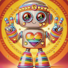 Load image into Gallery viewer, Diamond Painting - Partial Special Shaped - Cute Robot (30*30CM)
