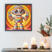 Load image into Gallery viewer, Diamond Painting - Partial Special Shaped - Cute Robot (30*30CM)
