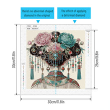 Load image into Gallery viewer, Diamond Painting - Partial Special Shaped - Gorgeous Headdress (30*30CM)
