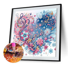 Load image into Gallery viewer, Diamond Painting - Partial Special Shaped - Notes Heart Flower (30*30CM)
