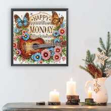 Load image into Gallery viewer, Diamond Painting - Partial Special Shaped - Notes Guitar Flower (30*30CM)
