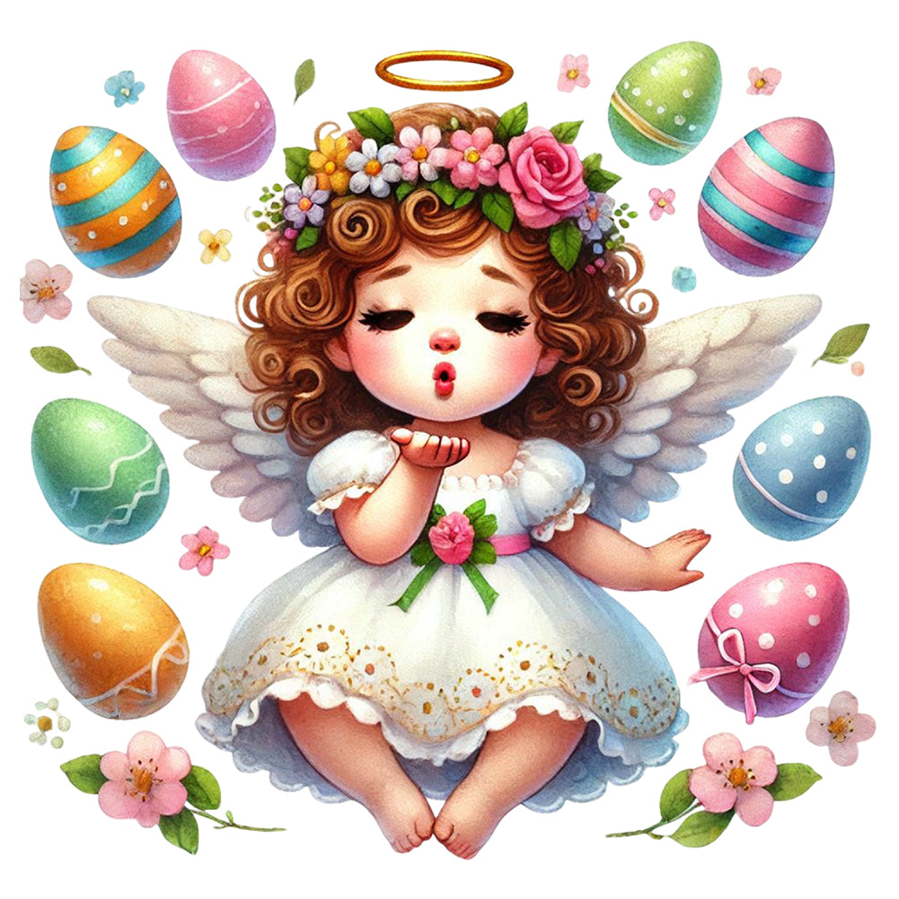 Diamond Painting - Full Round - Easter Angel (30*30CM)