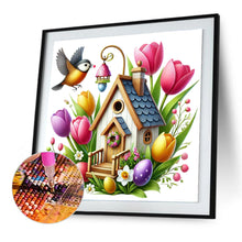 Load image into Gallery viewer, Diamond Painting - Full Round - Easter Bird House (30*30CM)
