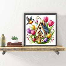 Load image into Gallery viewer, Diamond Painting - Full Round - Easter Bird House (30*30CM)
