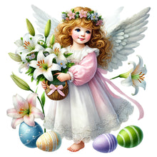 Load image into Gallery viewer, Diamond Painting - Full Round - Easter Angel (30*30CM)
