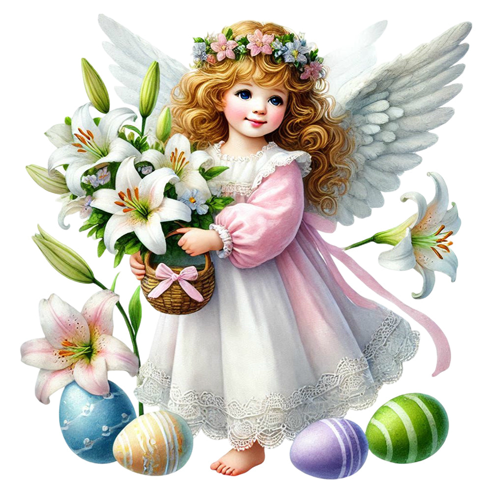 Diamond Painting - Full Round - Easter Angel (30*30CM)