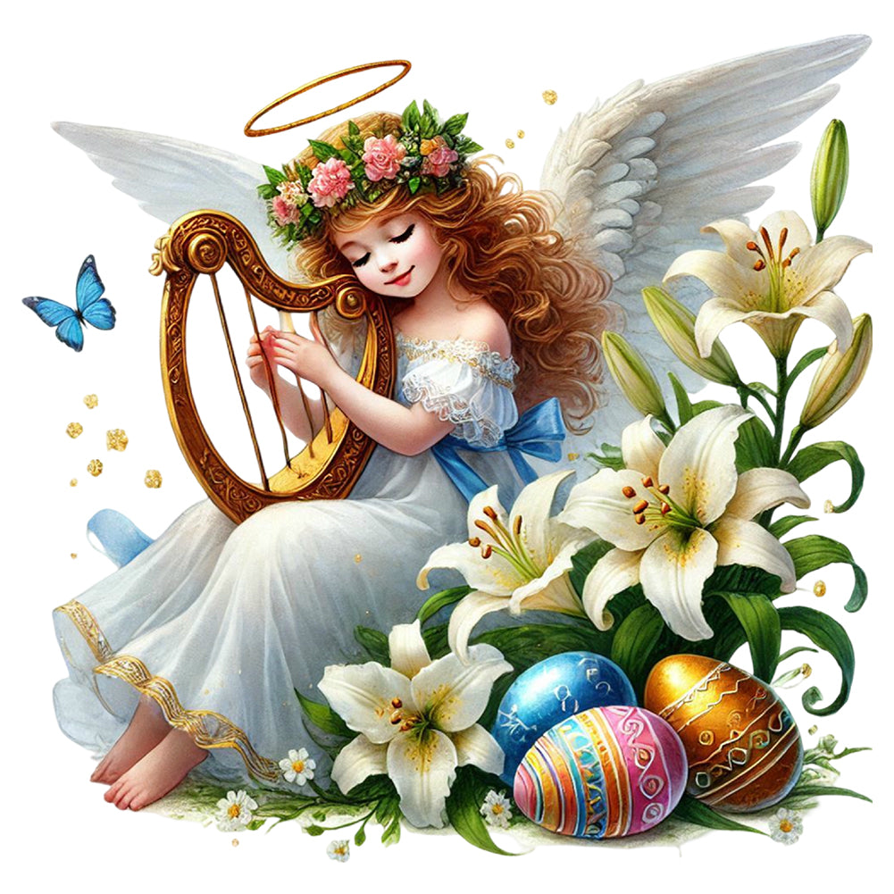 Diamond Painting - Full Round - Easter Angel (30*30CM)