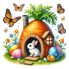 Load image into Gallery viewer, Diamond Painting - Full Round - Easter Carrot House (30*30CM)
