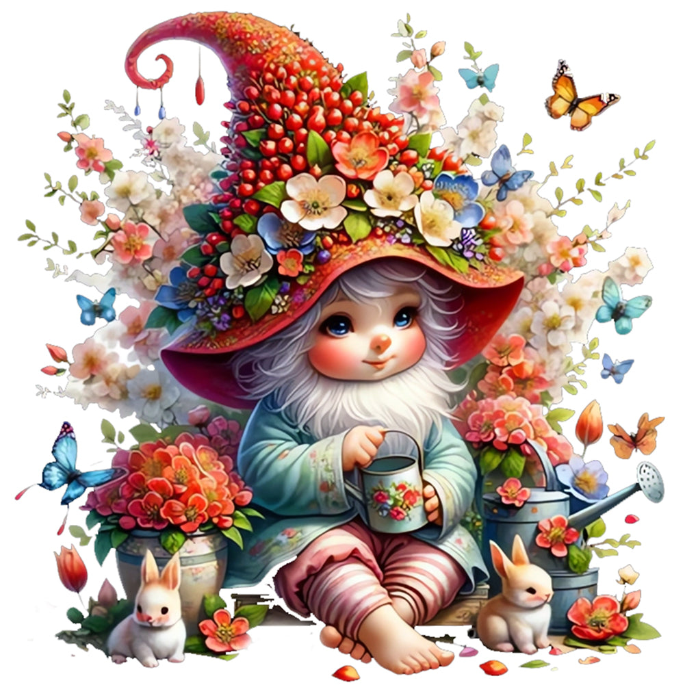 Diamond Painting - Full Round - Gnome (30*30CM)