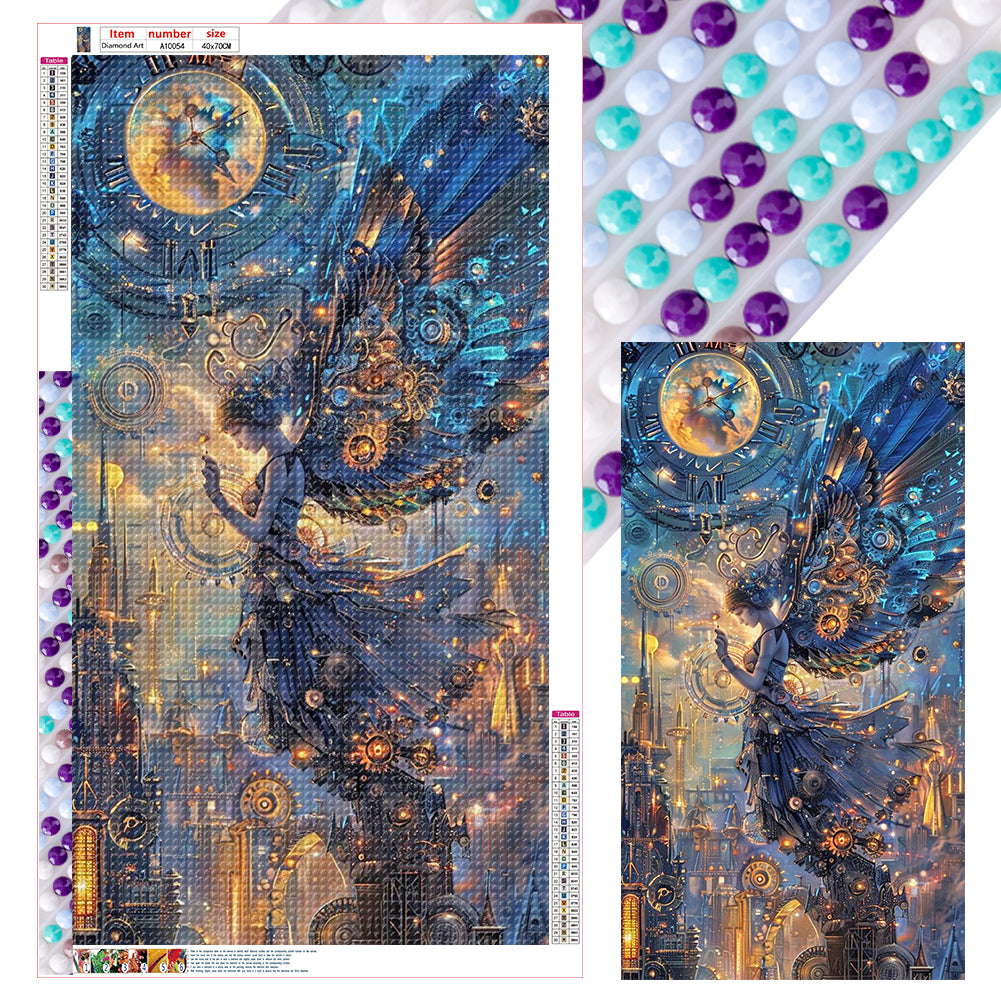 Diamond Painting - Full Round - Mechanical Angel Girl (40*70CM)