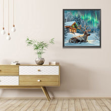 Load image into Gallery viewer, AB Diamond Painting - Full Round - Moose In Polar Night (40*40CM)
