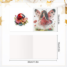 Load image into Gallery viewer, 6Pcs Elf Girl DIY Diamond Painting Card Diamond Drawing Card for Friends
