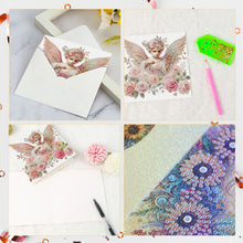 Load image into Gallery viewer, 6Pcs Cupid Angel DIY Diamond Painting Card Diamond Drawing Card for Friends
