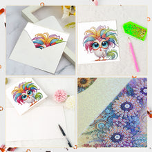 Load image into Gallery viewer, 6Pcs Funny Chicken DIY Diamond Painting Card Diamond Drawing Card for Friends
