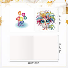 Load image into Gallery viewer, 6Pcs Funny Chicken DIY Diamond Painting Card Diamond Drawing Card for Friends
